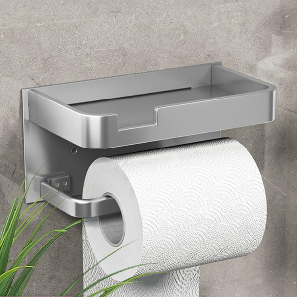 Porte-Papier Toilette Moderne – Accessoire de Salle de Bain Élégant et Durable Bathroom Accessories Electro Paris Argent