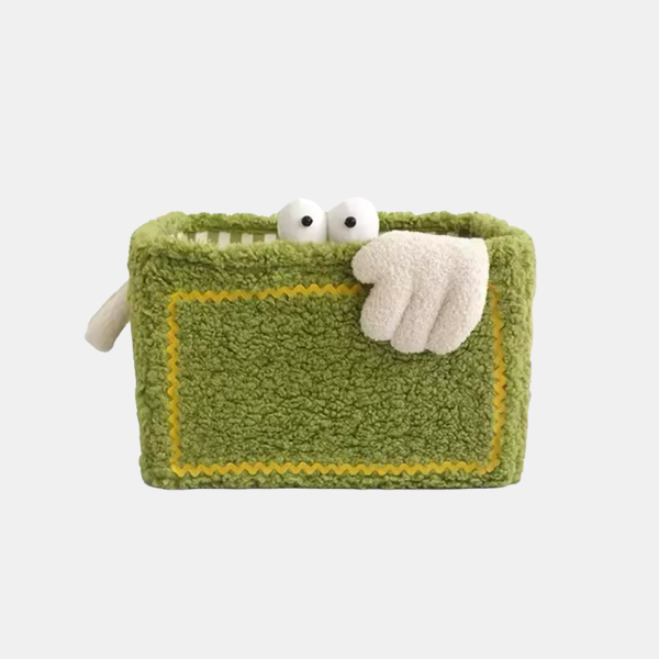 Panier de Rangement Cartoon Coloré – Organisateur Pliable et Mignon pour Tous les Espaces Storage Electro Paris Vert L 40 x 25 x 30 cm