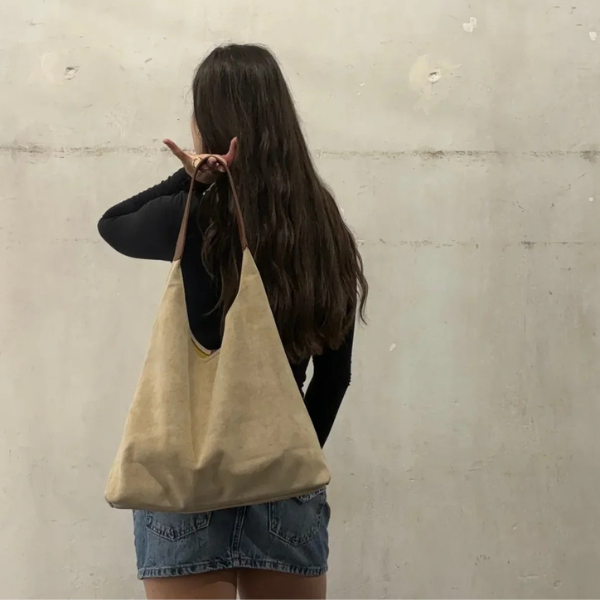 Sac À Épaule En Daim Pour Femme – Élégant Et Durable Bag Electro Paris