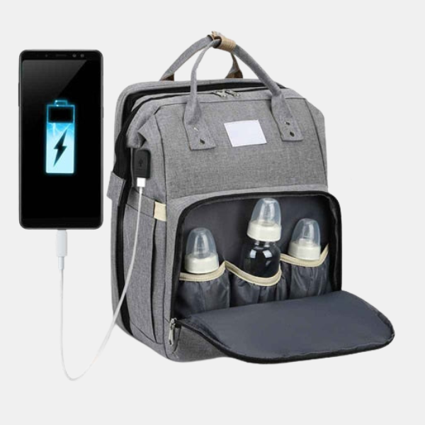 Sac À Couches Bébé 2-en-1 – Soins Faciles Pour Bébé & Compagnon De Voyage Bags Electro Paris