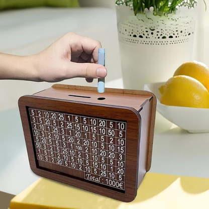 Tirelire en Bois Classique – Solution de Caisse d’Épargne Sécurisée et Décorative DIY Electro Paris