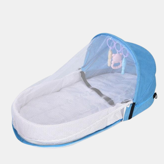 Lit de Voyage pour Bébé – Design Pliable pour une Portabilité Pratique Baby & Children Electro Paris Bleu