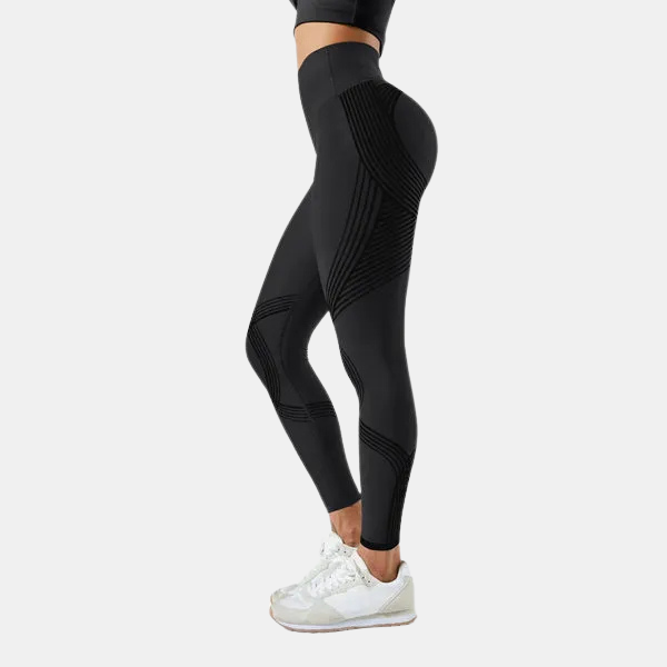 Leggings Anti-Cellulite Taille Haute – Maintien Remodelant avec Coupe Épurée Leggings Electro Paris Noir S
