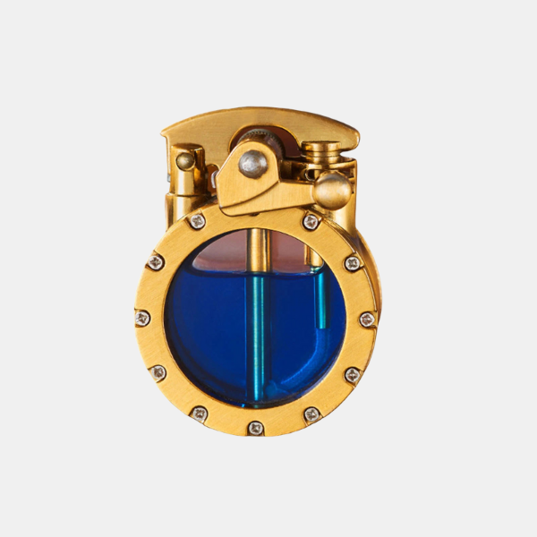 Briquet à Kérosène Antique – Design Vintage avec Fenêtre de Contrôle Flame lighter Electro Paris Or