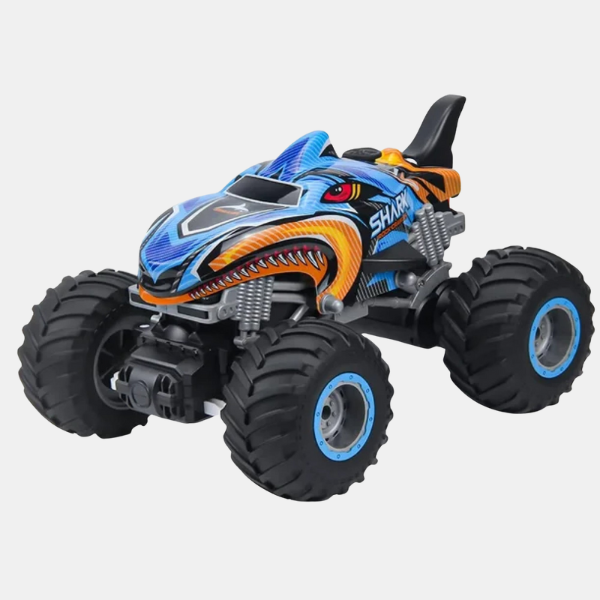 Camion Monstre Télécommandé 4x4 – Design Shark Digger Rock Crawler Toys Electro Paris Bleu