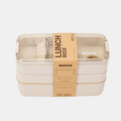 Boîte Bento Empilable 3 Couches – Rangement Alimentaire Stylé et Pratique Kitchen Accessories Electro Paris Beige
