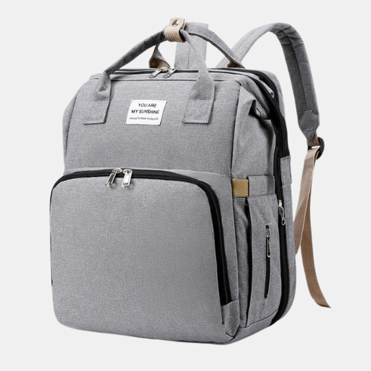 Sac À Couches Bébé 2-en-1 – Soins Faciles Pour Bébé & Compagnon De Voyage Bags Electro Paris Gris