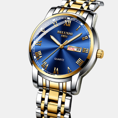 Montre Homme Lumineuse Haute Visibilité watches for men Electro Paris Or bleu