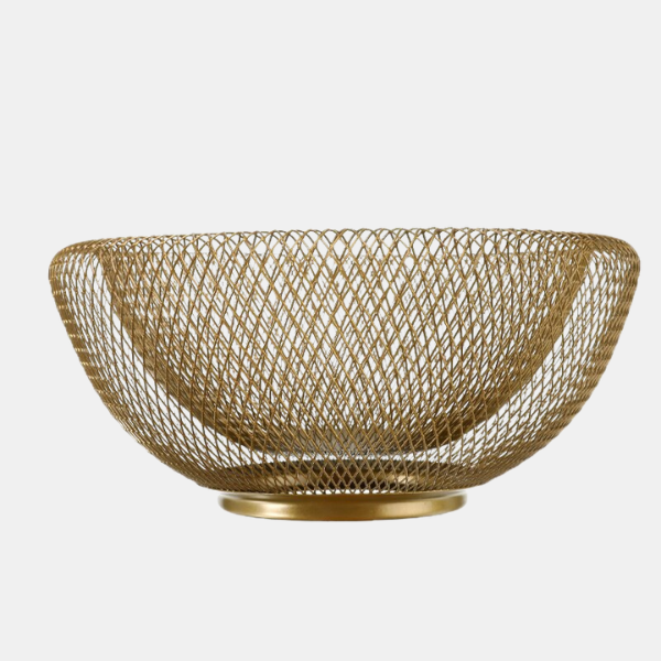 Corbeille à Fruits Décorative en Métal à Double Paroi et Maille Kitchen Accessories Electro Paris
