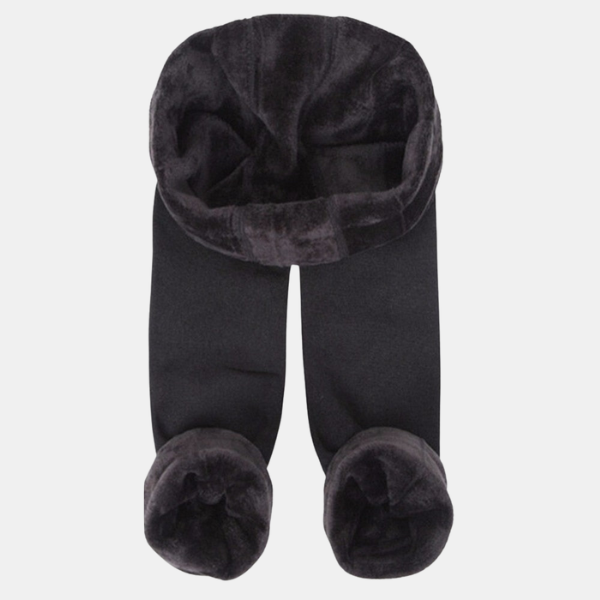 Leggings D’hiver En Cachemire Luxueusement Chauds Leggings Electro Paris Noir Taille unique