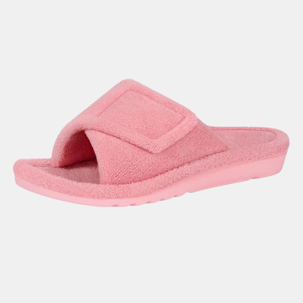 Chaussons Orthopédiques pour Femmes – Velcro Ajustable & Semelle Douce et Amortissante Slippers Electro Paris Rose 37