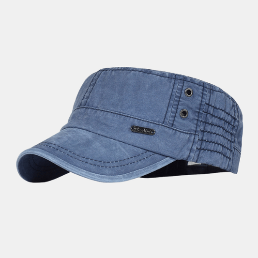 Casquette Militaire en Coton Ajustable Cap Electro Paris Bleu