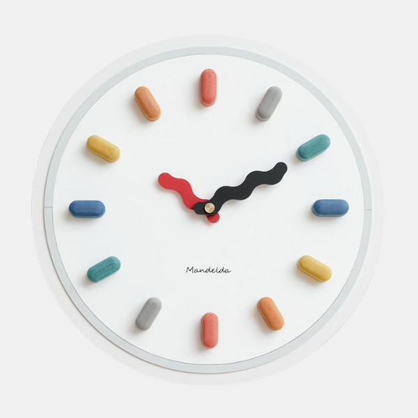 Elegant 3D Wall Clock with Silent Movement Oversized Wall Clocks Electro Paris Blanc