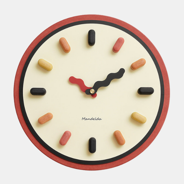 Elegant 3D Wall Clock with Silent Movement Oversized Wall Clocks Electro Paris Rouge