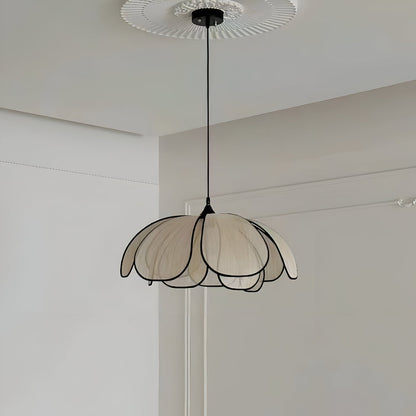 Lampe Suspendue Élégante en Rotin Noir et Naturel – Design Wabi Sabi pour une Décoration Authentique