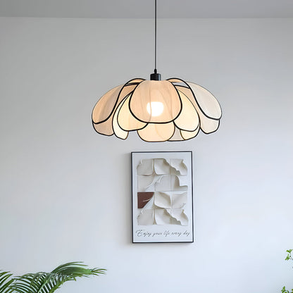 Lampe Suspendue Élégante en Rotin Noir et Naturel – Design Wabi Sabi pour une Décoration Authentique