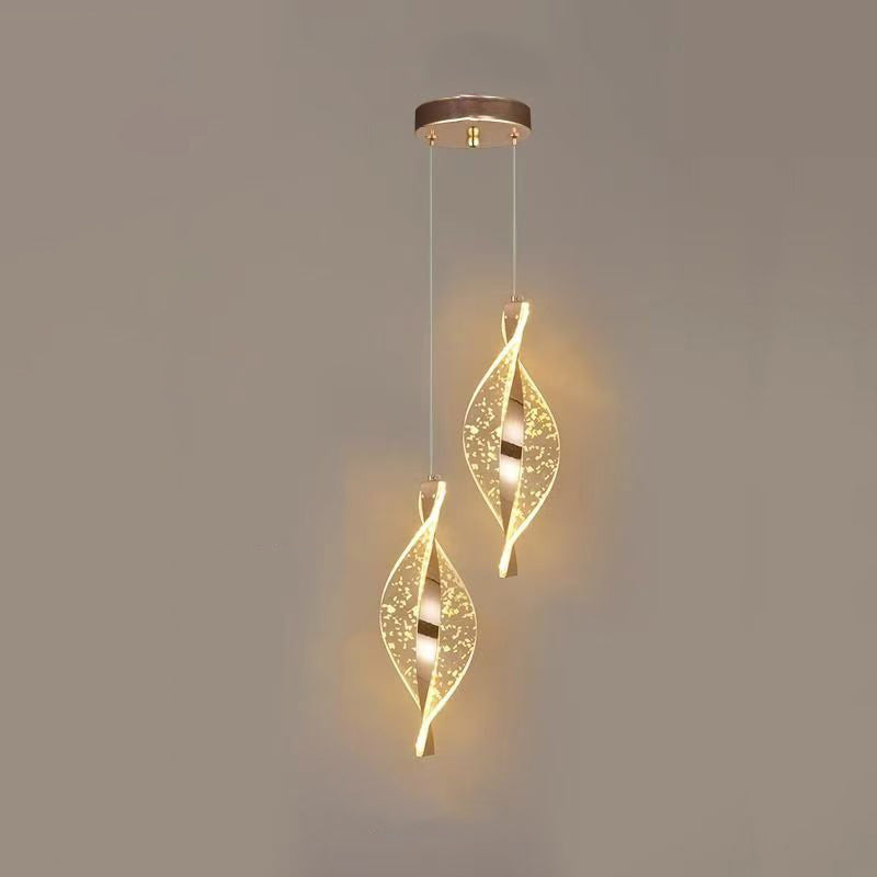 Plafonnier LED élégant en spirale avec lumière douce Ceiling Lamp Electro Paris 2 - Feuille d'or