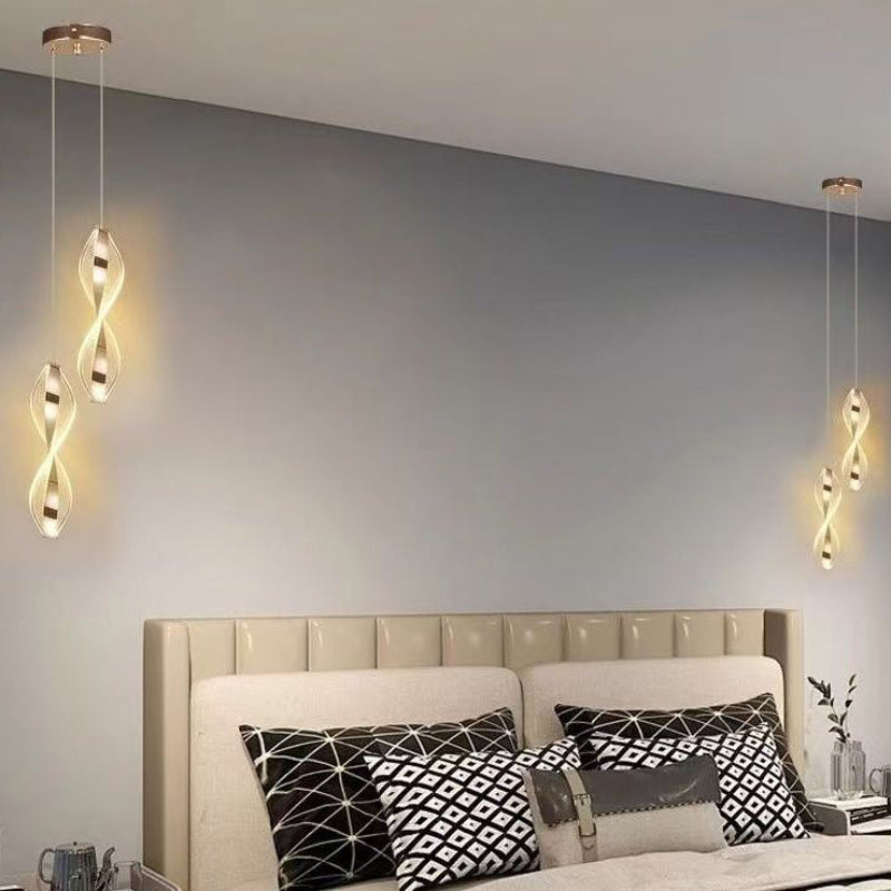 Plafonnier LED élégant en spirale avec lumière douce Ceiling Lamp Electro Paris