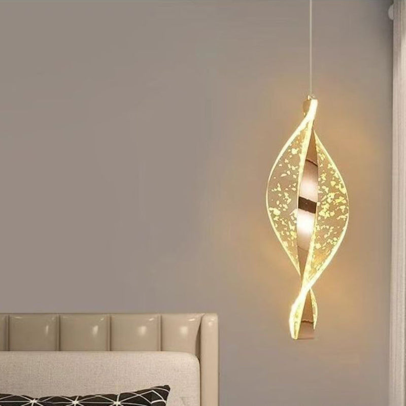 Plafonnier LED élégant en spirale avec lumière douce Ceiling Lamp Electro Paris 1 - Feuille d'or