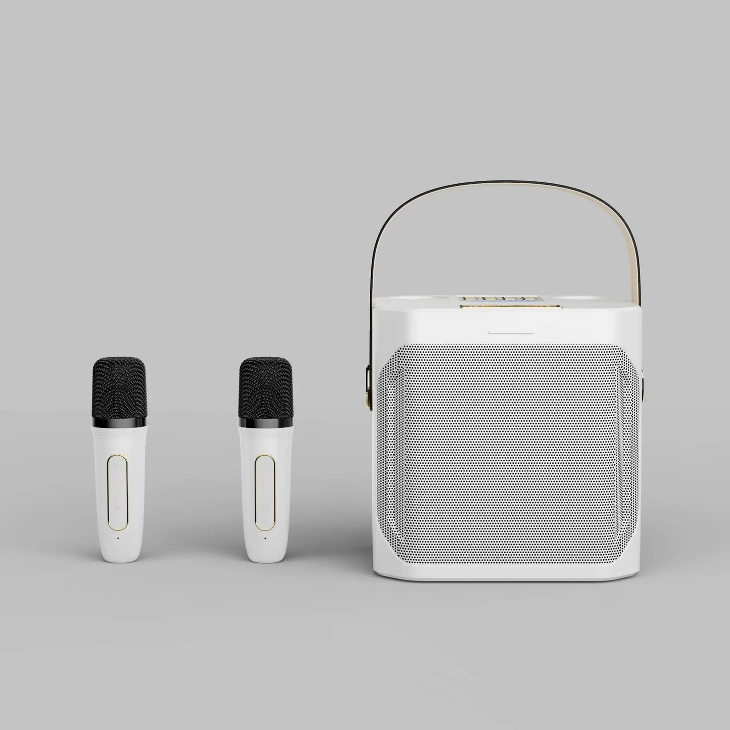 Enceinte Karaoké Portable avec 2 Micros – Boombox Stéréo 360° pour Fêtes Haut-parleurs Electro Paris