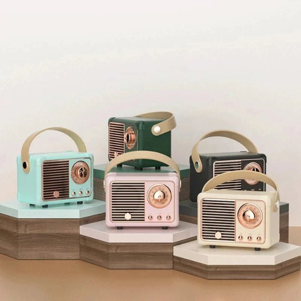 Enceinte Bluetooth Vintage Sans Fil