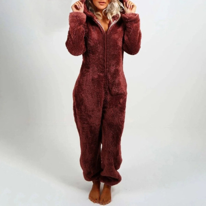 Ensemble Cocooning Zippé en Polaire – Confort Doux et Chaleureux Fashion Women Onesie All-year Electro Paris Bordeaux S