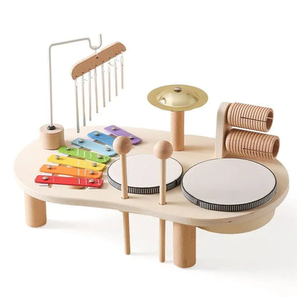 Ensemble d'Instruments de Musique en Bois pour Tout-Petits – Jouets à Percussion pour le Développement Précoce Instruments de musique pour enfants Electro Paris Default