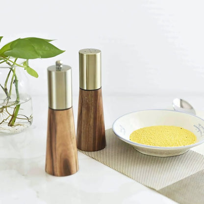 Ensemble Salière et Moulin à Poivre en Bois – Accessoire Élégant pour Cuisine Outils et gadgets de cuisine Electro Paris