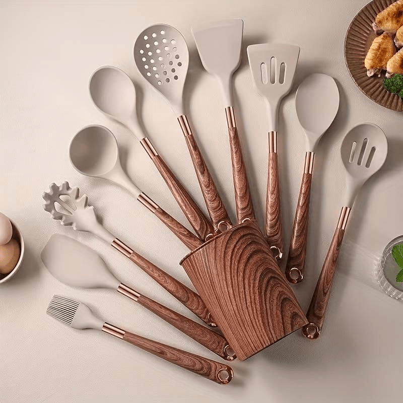 Ensemble d'Ustensiles de Cuisine en Silicone - Élégant et Pratique pour Cuisine Ustensiles de cuisine Electro Paris Default