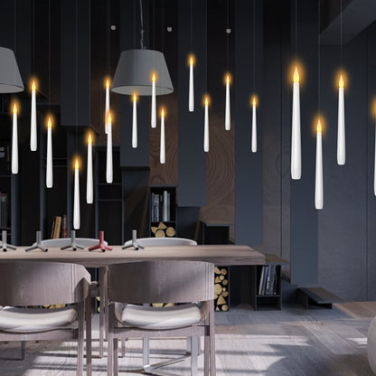 Bougies Flottantes LED avec Télécommande – 12 Bougies Suspendues à Piles pour Décor de Fête Bougies LED Electro Paris