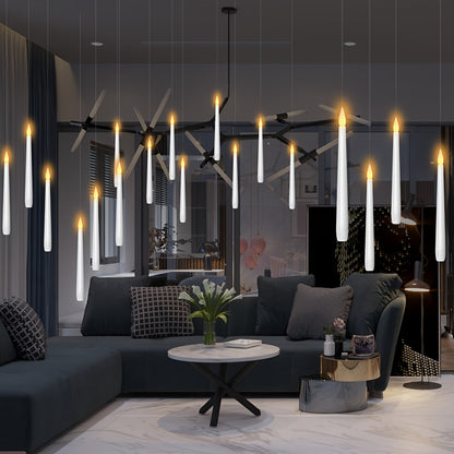 Bougies Flottantes LED avec Télécommande – 12 Bougies Suspendues à Piles pour Décor de Fête Bougies LED Electro Paris