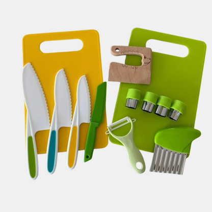 Ensemble de 3 Couteaux de Cuisine pour Enfants – Outils de Cuisine Montessori en Bois pour Tout-Petits Outils de cuisine pour enfants Electro Paris