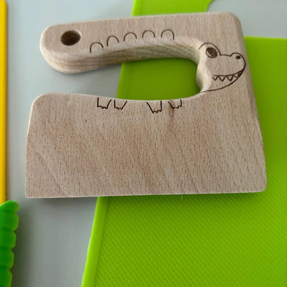Ensemble de 3 Couteaux de Cuisine pour Enfants – Outils de Cuisine Montessori en Bois pour Tout-Petits Outils de cuisine pour enfants Electro Paris