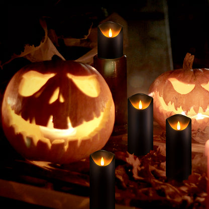Ensemble de 5 Bougies LED Noires Sans Flamme – Décoration Intérieure Élégante Bougies LED Electro Paris