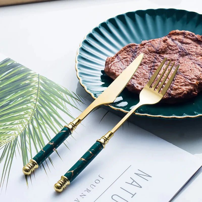 Ensemble de Couverts de Table en Acier Inoxydable pour Dîners Élégants - 25 Pièces Couverts Electro Paris