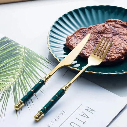 Ensemble de Couverts de Table en Acier Inoxydable pour Dîners Élégants - 25 Pièces Couverts Electro Paris