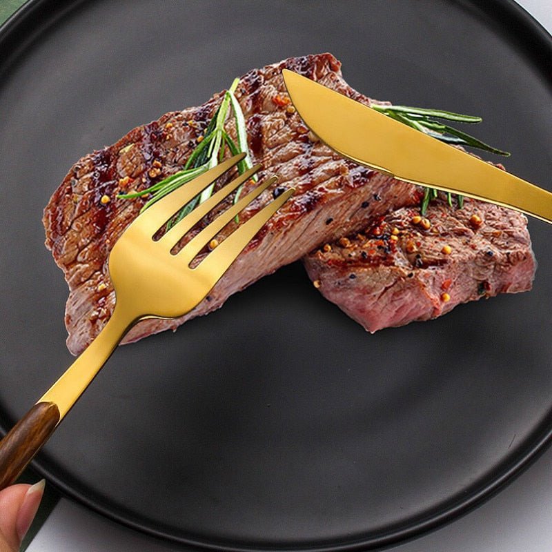 Ensemble de Couverts en Bois Ergonomiques – Design Élégant pour Table Ensembles de couverts Electro Paris