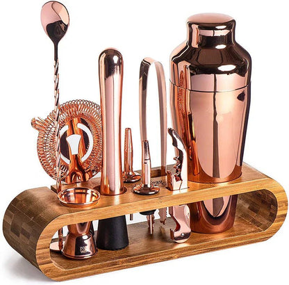 Ensemble de Mixologie en Acier Inoxydable de 10 Pièces pour Cocktails à Domicile Articles de bar Electro Paris Rose