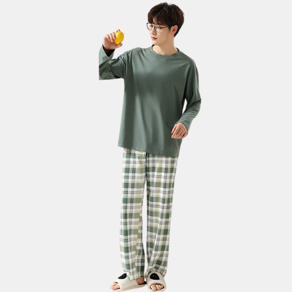 Ensemble de Pyjamas Assortis pour Couples en Coton Couple Sleepwear Electro Paris