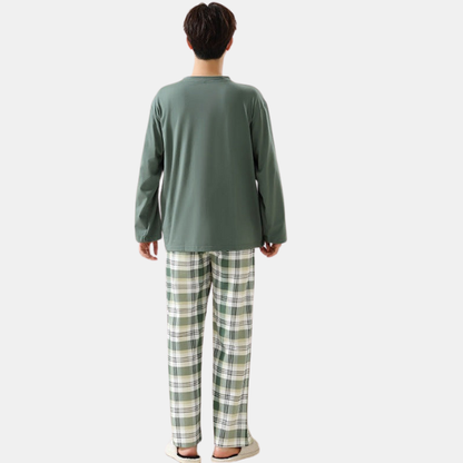 Ensemble de Pyjamas Assortis pour Couples en Coton Couple Sleepwear Electro Paris