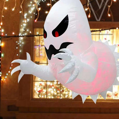 Fantôme Gonflable avec Lumières LED pour Halloween – Grande Décoration de Jardin Extérieur Décorations gonflables Electro Paris