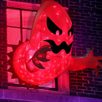 Fantôme Gonflable avec Lumières LED pour Halloween – Grande Décoration de Jardin Extérieur Décorations gonflables Electro Paris