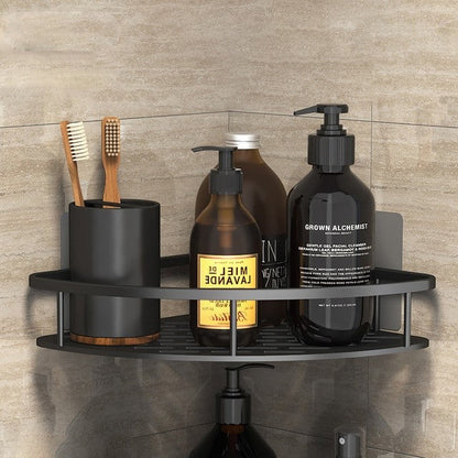 Étagère de Douche d'Angle Noire en Acier Inoxydable – Organisateur de Salle de Bain pour Shampoing Étagères de salle de bain Electro Paris