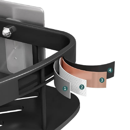 Étagère de Douche d'Angle Noire en Acier Inoxydable – Organisateur de Salle de Bain pour Shampoing Étagères de salle de bain Electro Paris