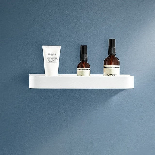 Étagère de Douche Blanche avec Crochets – Organisateur de Salle de Bain Moderne Sans Perçage Rangement et organisation de salle de bain Electro Paris Default