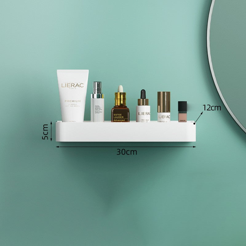 Étagère de Douche Blanche avec Crochets – Organisateur de Salle de Bain Moderne Sans Perçage Rangement et organisation de salle de bain Electro Paris