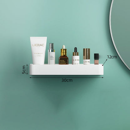 Étagère de Douche Blanche avec Crochets – Organisateur de Salle de Bain Moderne Sans Perçage Rangement et organisation de salle de bain Electro Paris