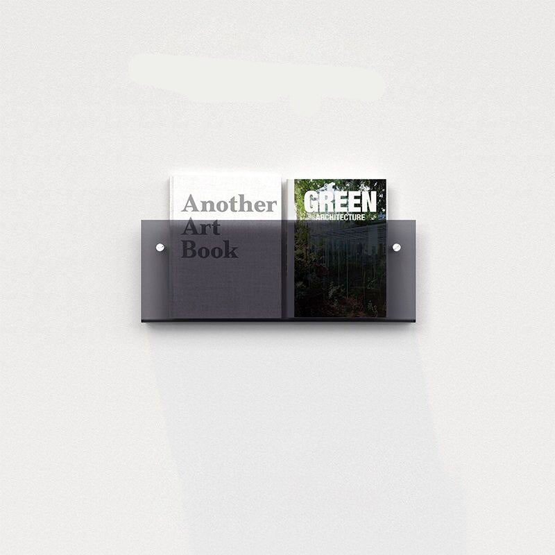 Étagère Support Mural Flottante en Acrylique – Porte-Magazine Moderne pour Salon Étagères murales Electro Paris Noir 30x15x5cm