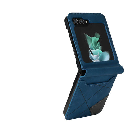 Coque De Téléphone – Étui Portefeuille En Cuir Pour Samsung Galaxy Z Flip Protection 360° Coques et étuis de téléphone mobile Electro Paris Bleu Galaxy Z Flip 3