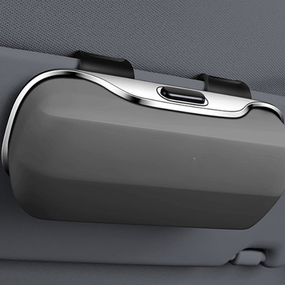 Étui de Soleil de Luxe – Protection Élégante pour Lunettes de Soleil en Voiture Car Accessories Electro Paris Gris Pas de logo